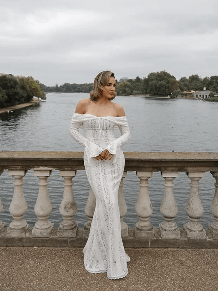 Ivy Off-Shoulder Lace Maxi Dress