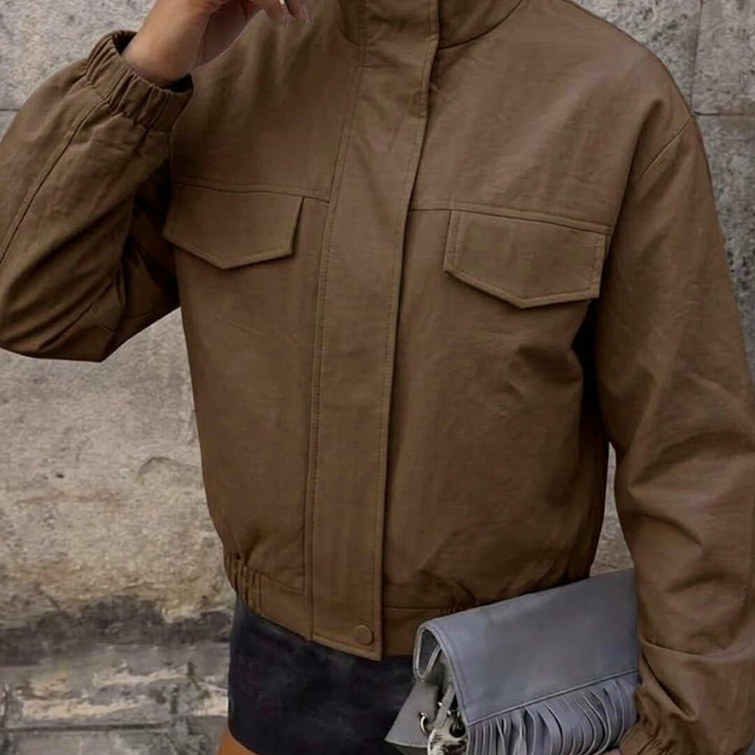 ZEYA - Amelie Brown Zip Jacket