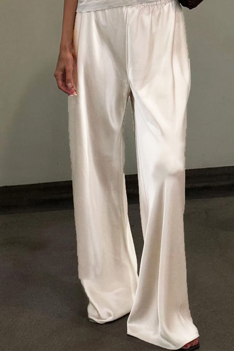 ZEYA - Angelita Satin Wide Leg Trousers