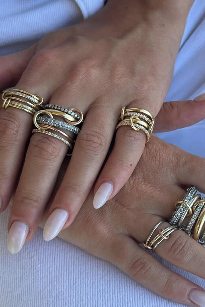 ZEYA - Aurélie Radiant Zirconia Five - Stacked Ring