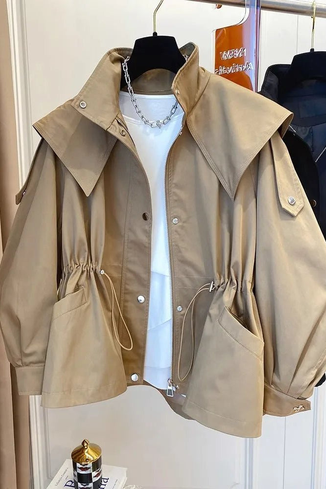 ZEYA - Brittany Hooded Short Trench Coat