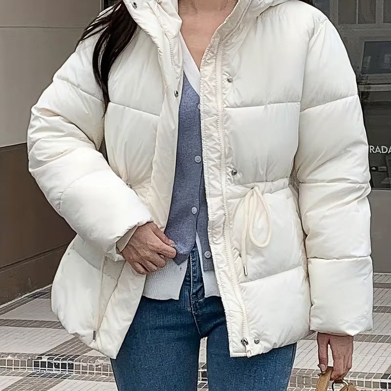 ZEYA - Carmen Oversized Drawstring Waist Puffer Jacket