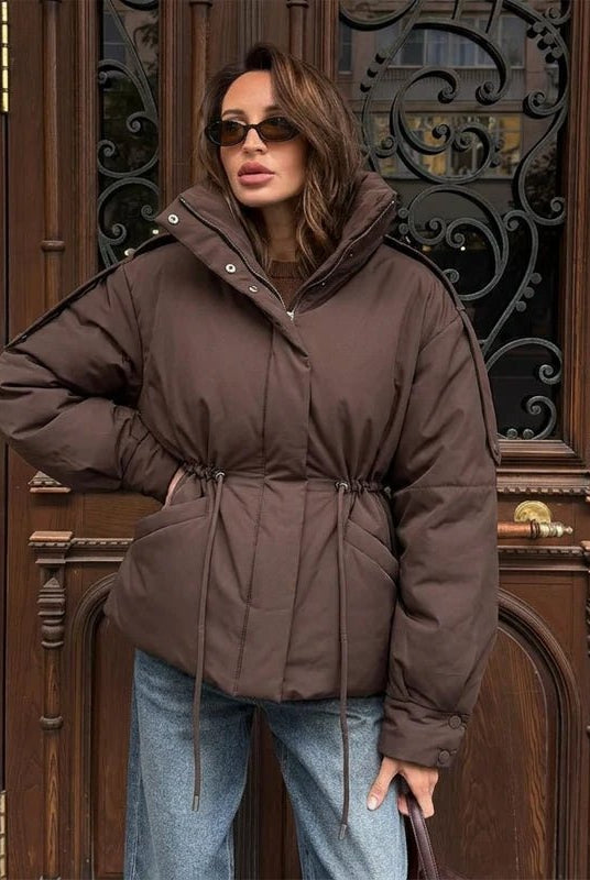ZEYA - Carmen Oversized Drawstring Waist Puffer Jacket