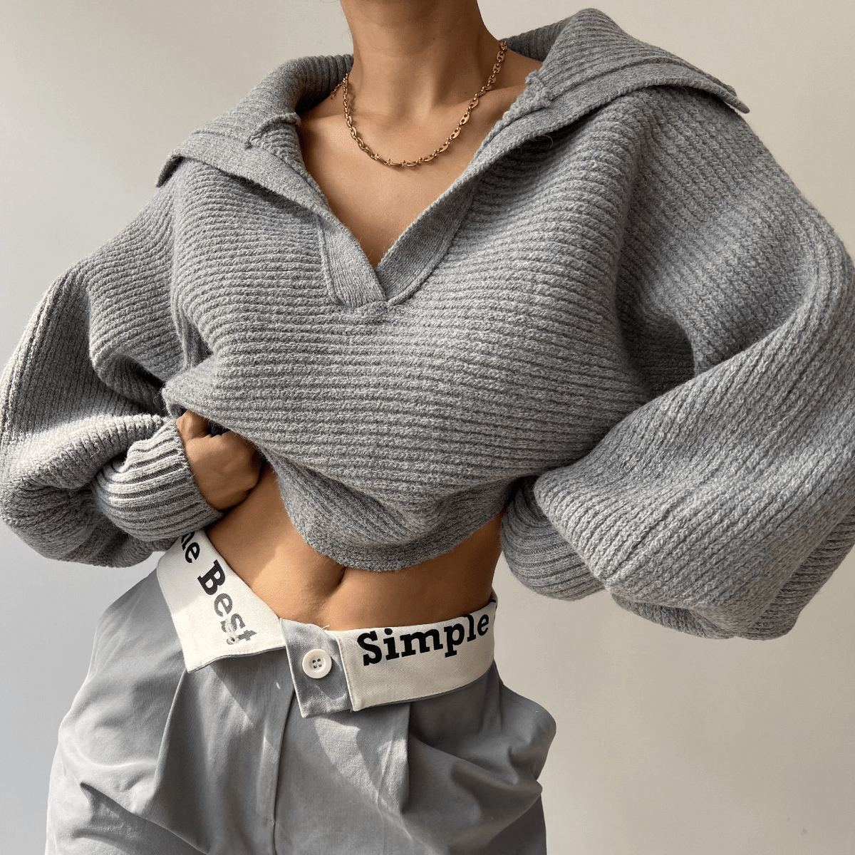 ZEYA - Carmen Oversized Knit Sweater