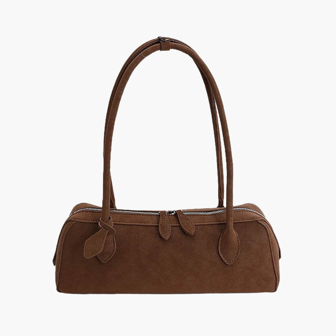 ZEYA - Celeste Suede Baguette Bag