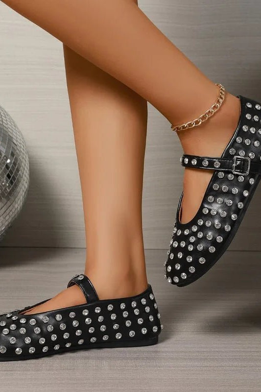 ZEYA - Cristy Rhinestone Ballet Flats