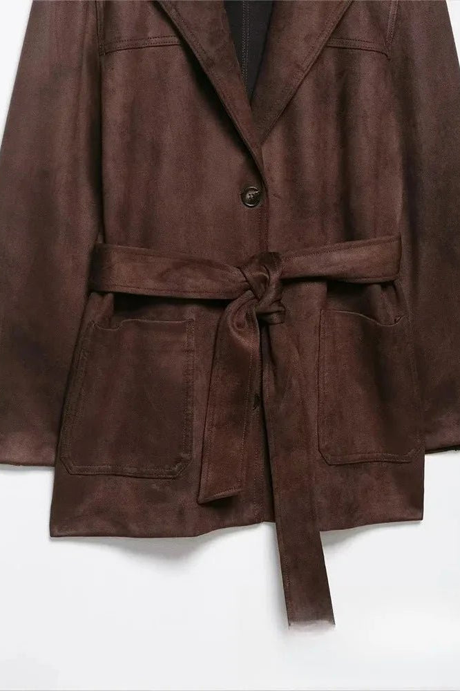ZEYA - Daisy Suede Blazer