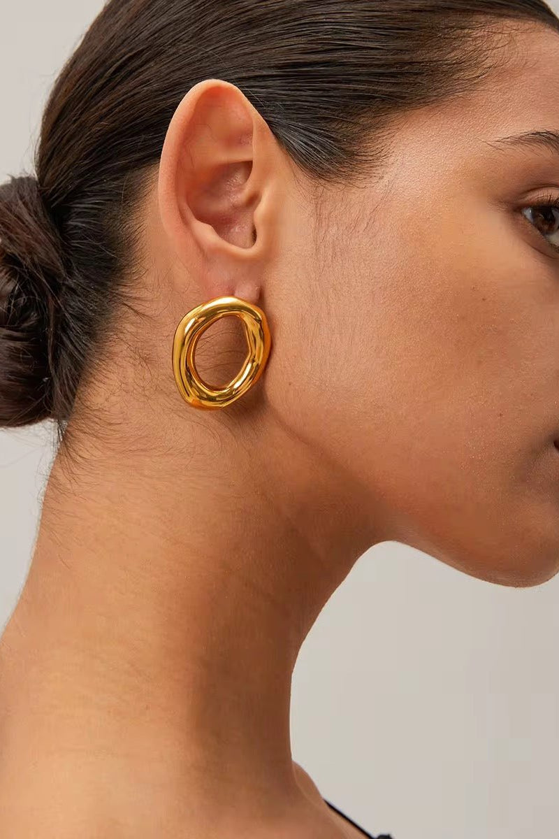 ZEYA - Delilah Round Circle Earrings
