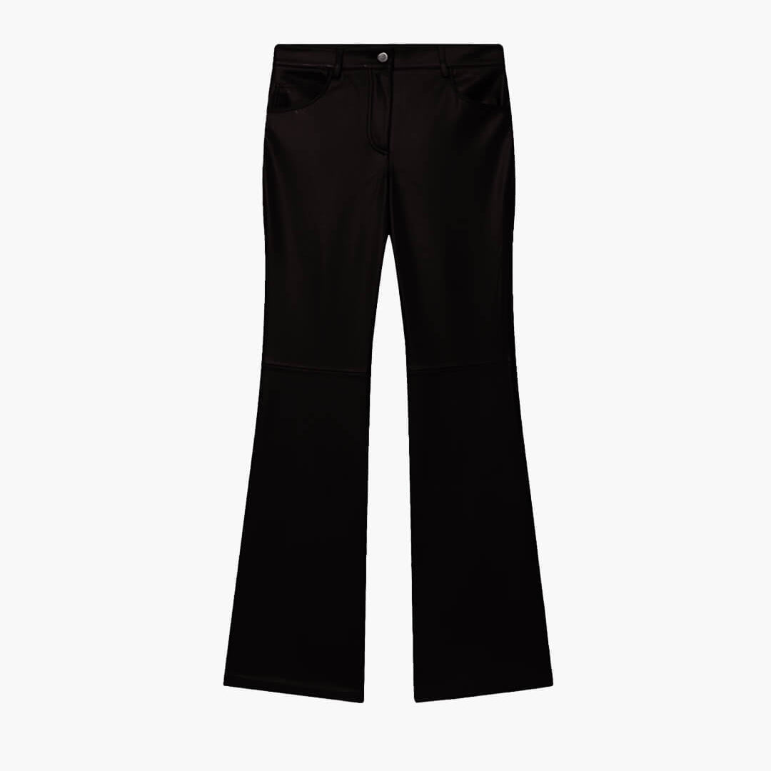 ZEYA - Eloise Faux Leather Flare Pants