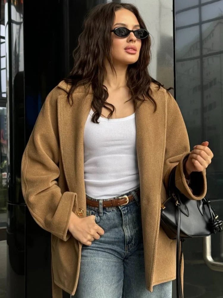 ZEYA - Esme V Neck Jacket with Belt