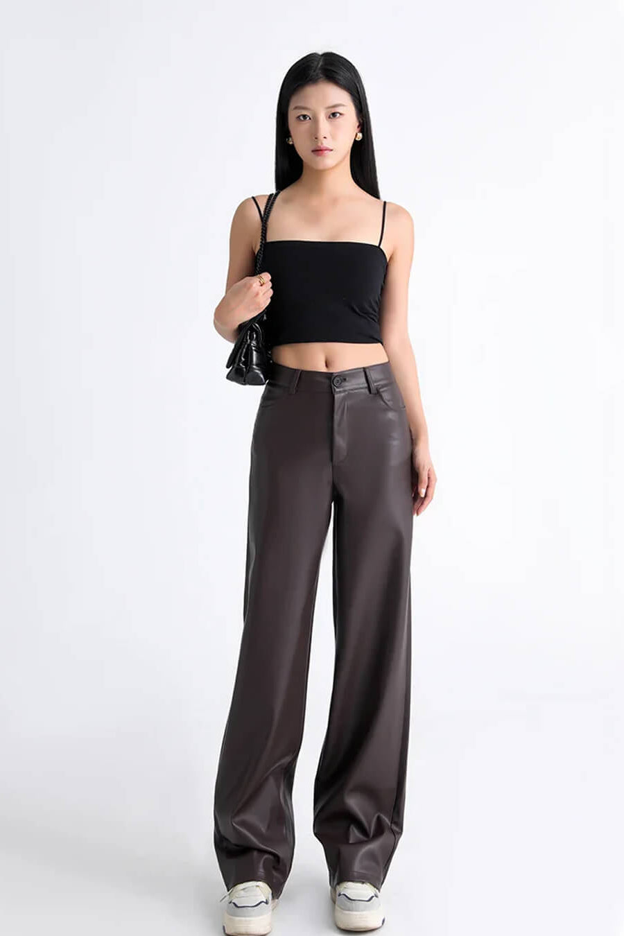 ZEYA - Estella High Waisted Leather Pants