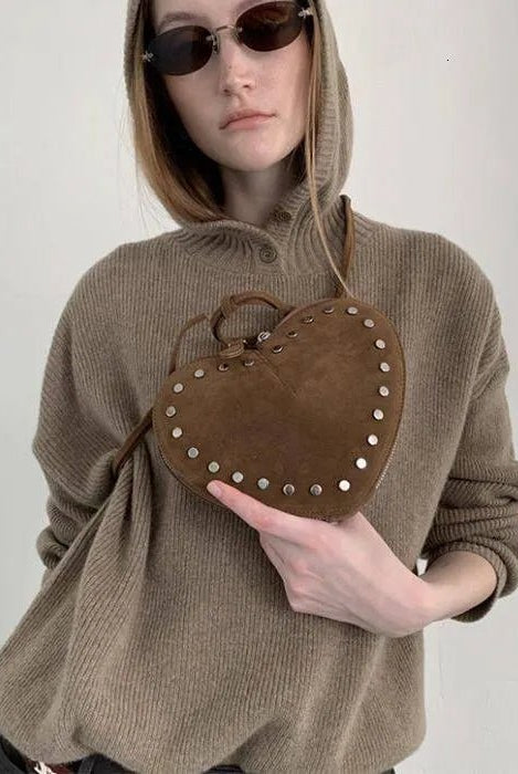 ZEYA - Esther Vintage Faux Suede Crossbody Bag