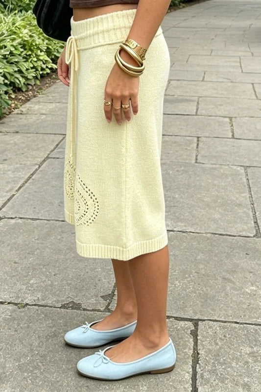 ZEYA - Evelyn Knit Wide-Leg Culotte Shorts
