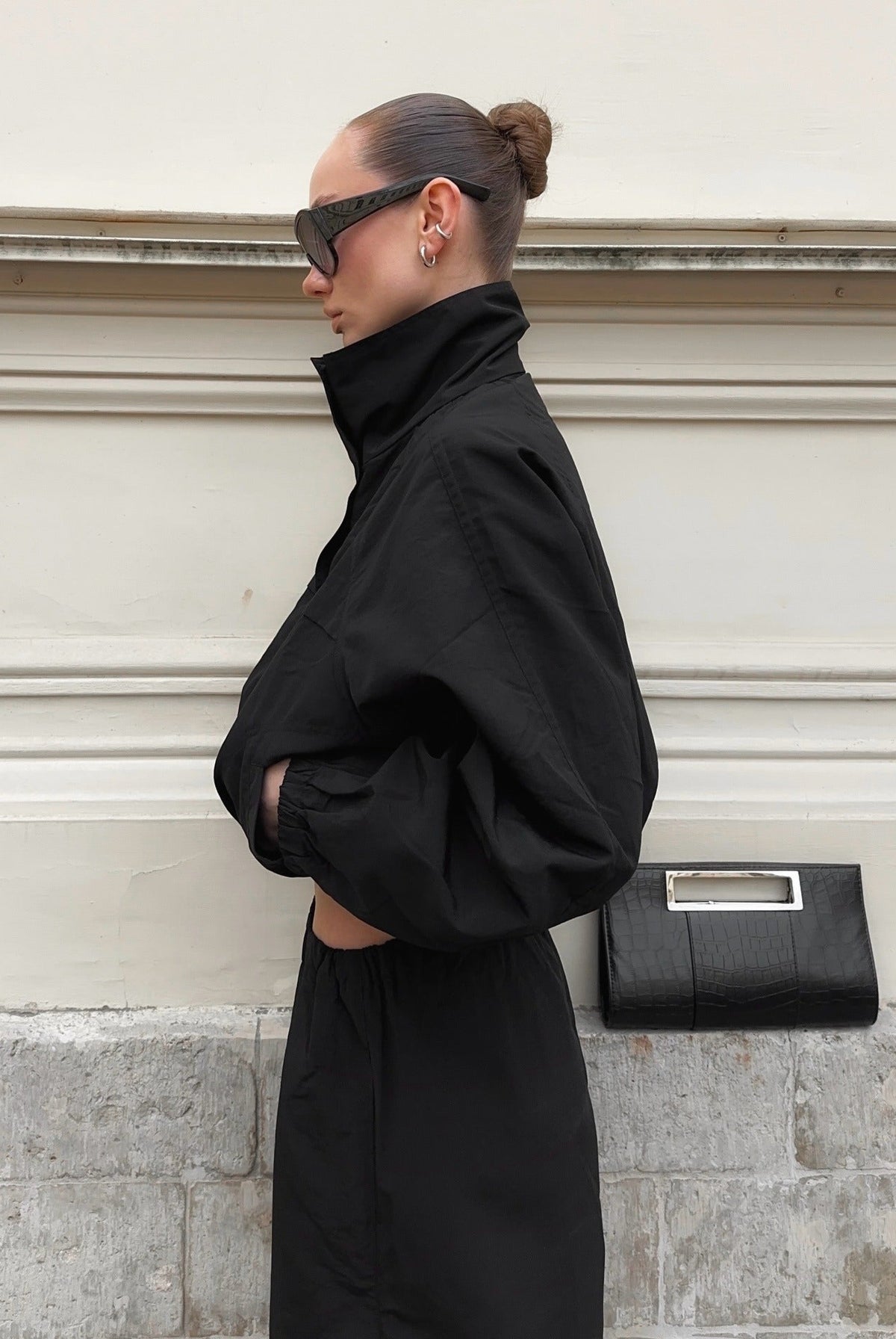 ZEYA - Fiona Funnel Neck Windbreaker Jacket