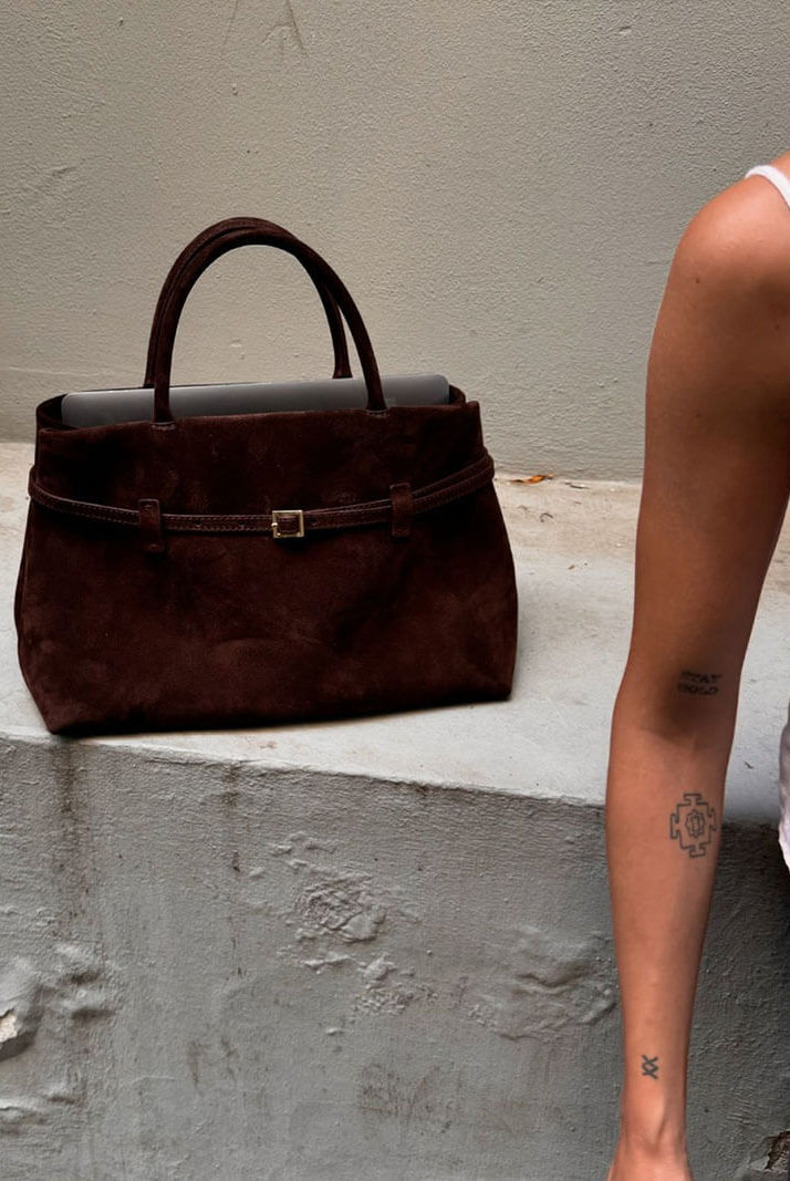 ZEYA - Fiona Suede Crossbody Bag
