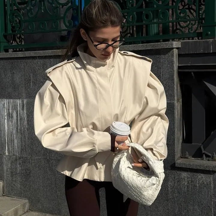 ZEYA - Francine Cropped Trench Coat