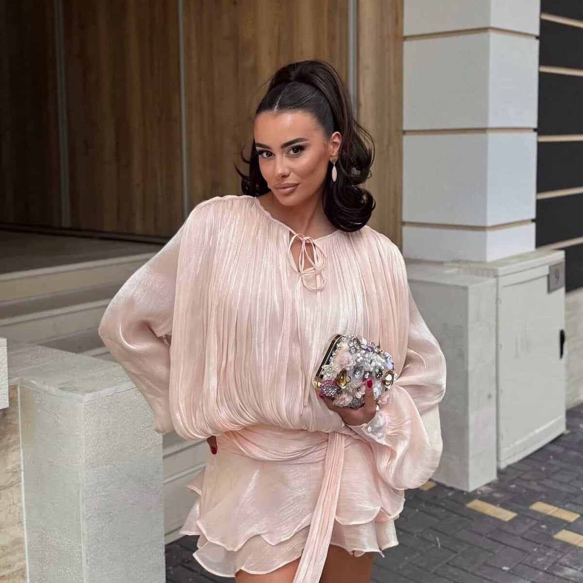 ZEYA - Gilliane Blouson Mini Dress