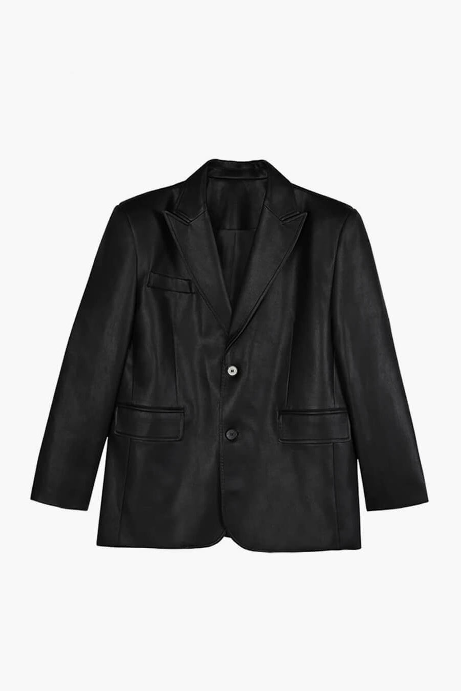 ZEYA - Glaiza Oversized Vegan Leather Blazer