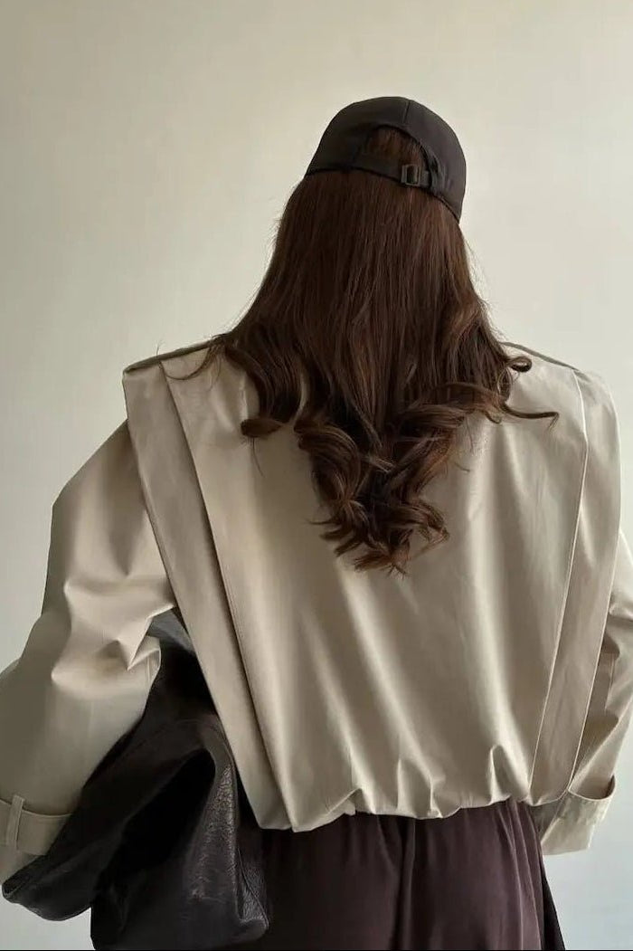 ZEYA - Gloria Pleated Trench Coat