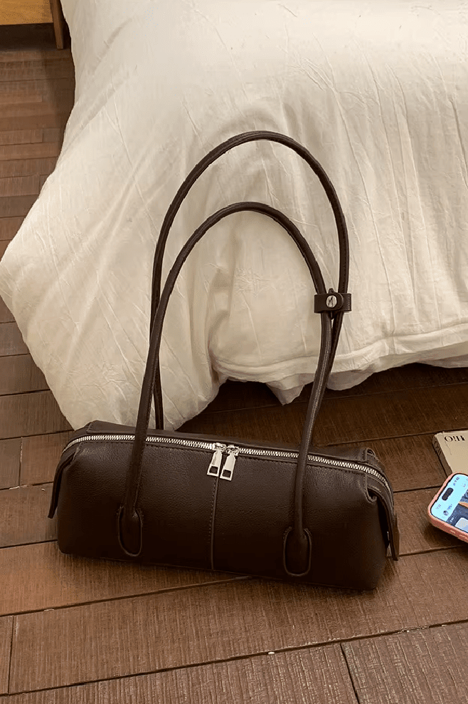 ZEYA - Hannah Cylindrical Leather Shoulder Bag