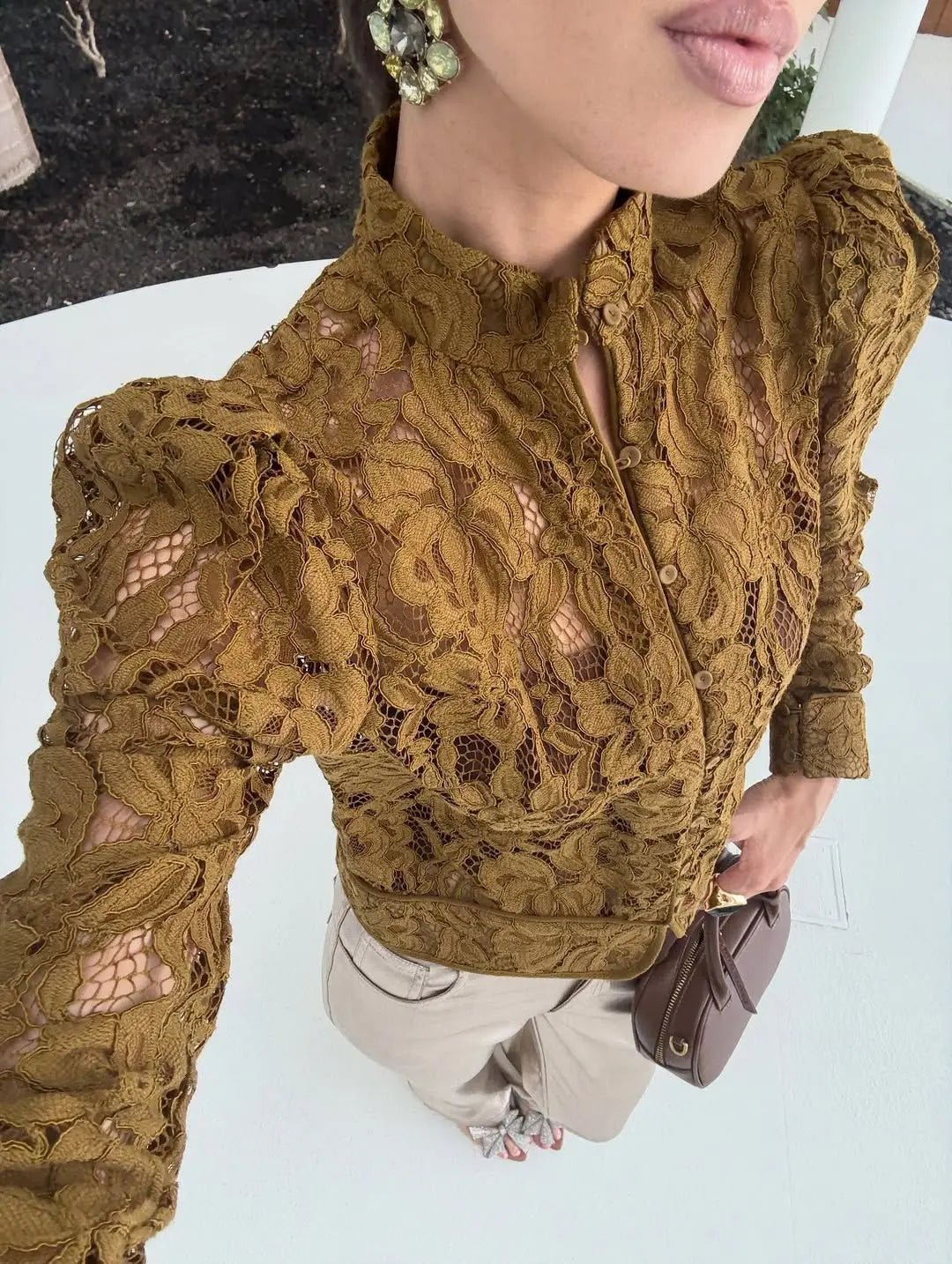 ZEYA - Hannah Lace Sheer Blouse