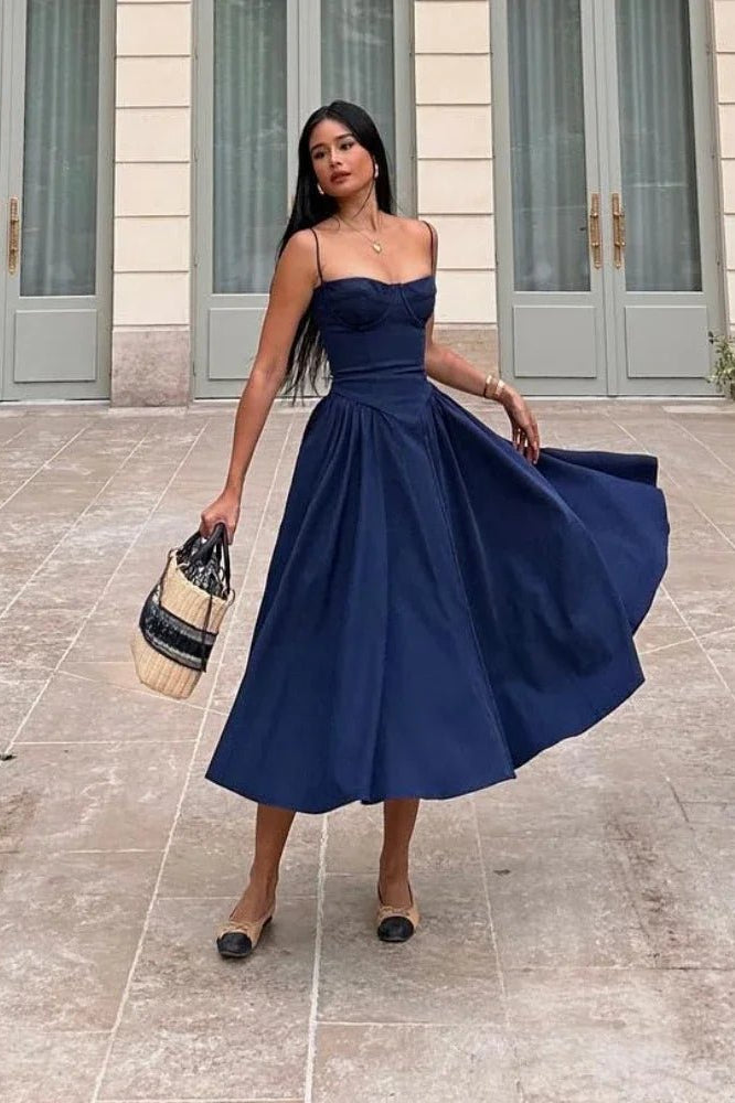ZEYA - Jessica Sleeveless Strap Midi Dress