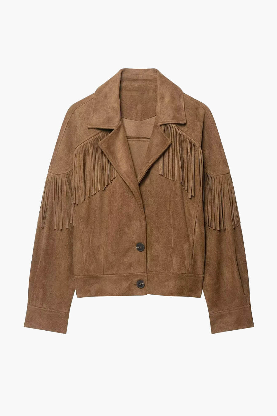 ZEYA - Julie Faux Suede Fringe Western Jacket