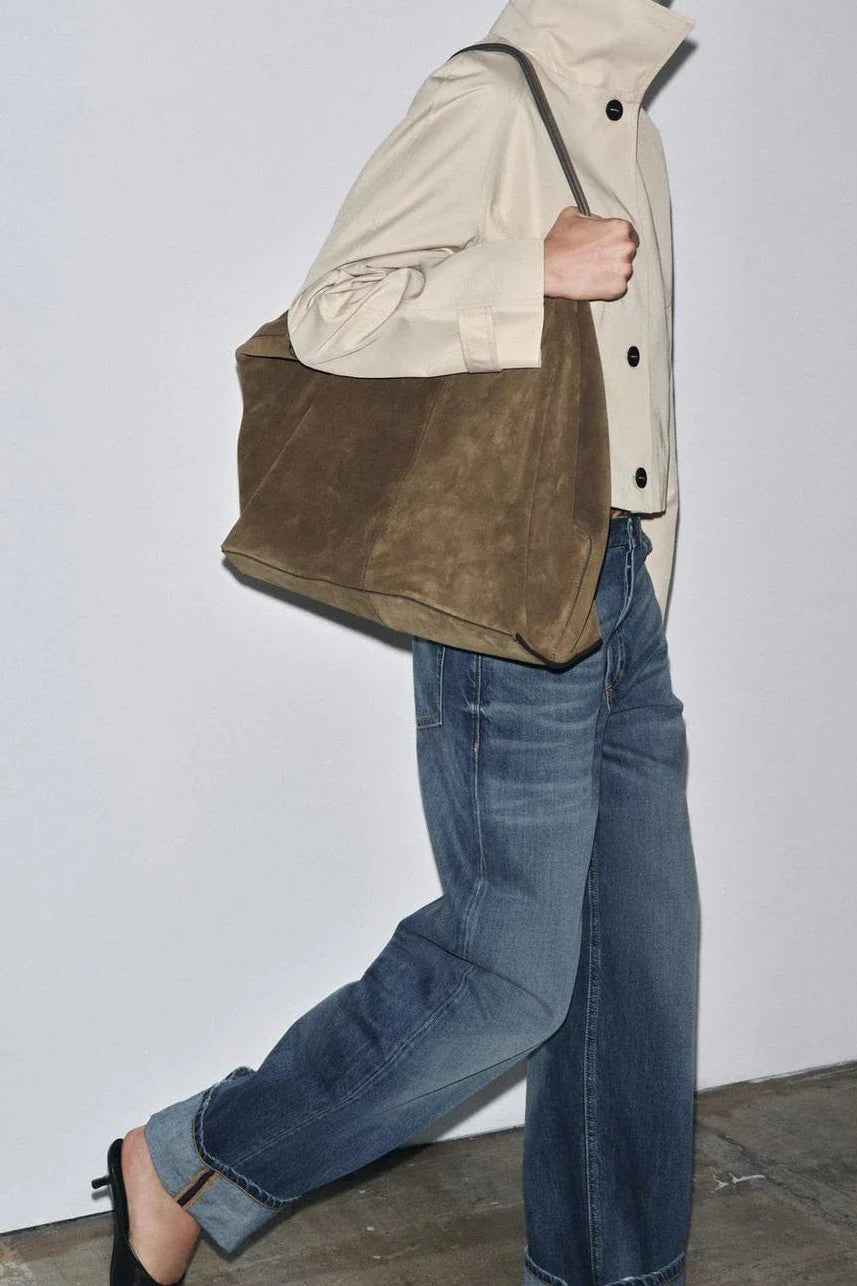 ZEYA - Keira Large Suede Tote Bag
