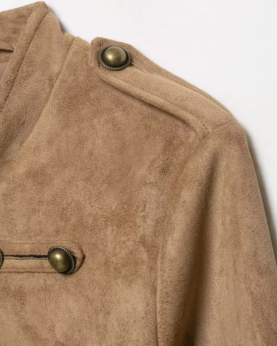 ZEYA - Kelly Faux Suede Napoleon Slim Jacket