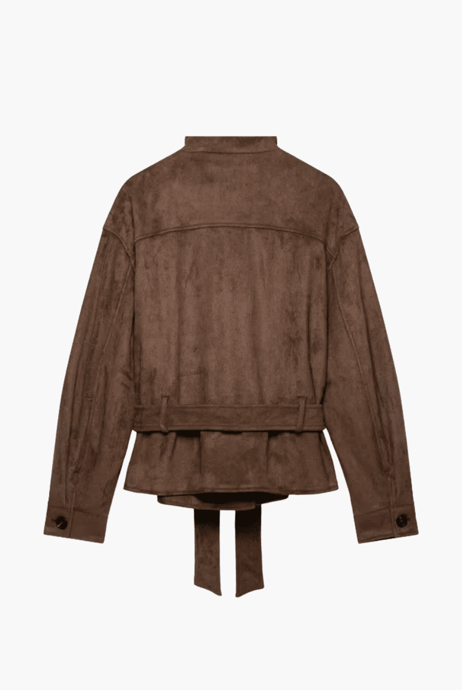ZEYA - Letty Faux Suede Lace Up Jacket