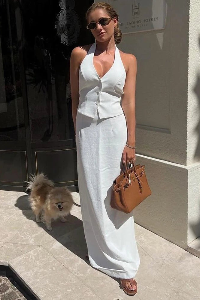 ZEYA - Lianne Halter Maxi Skirt Set
