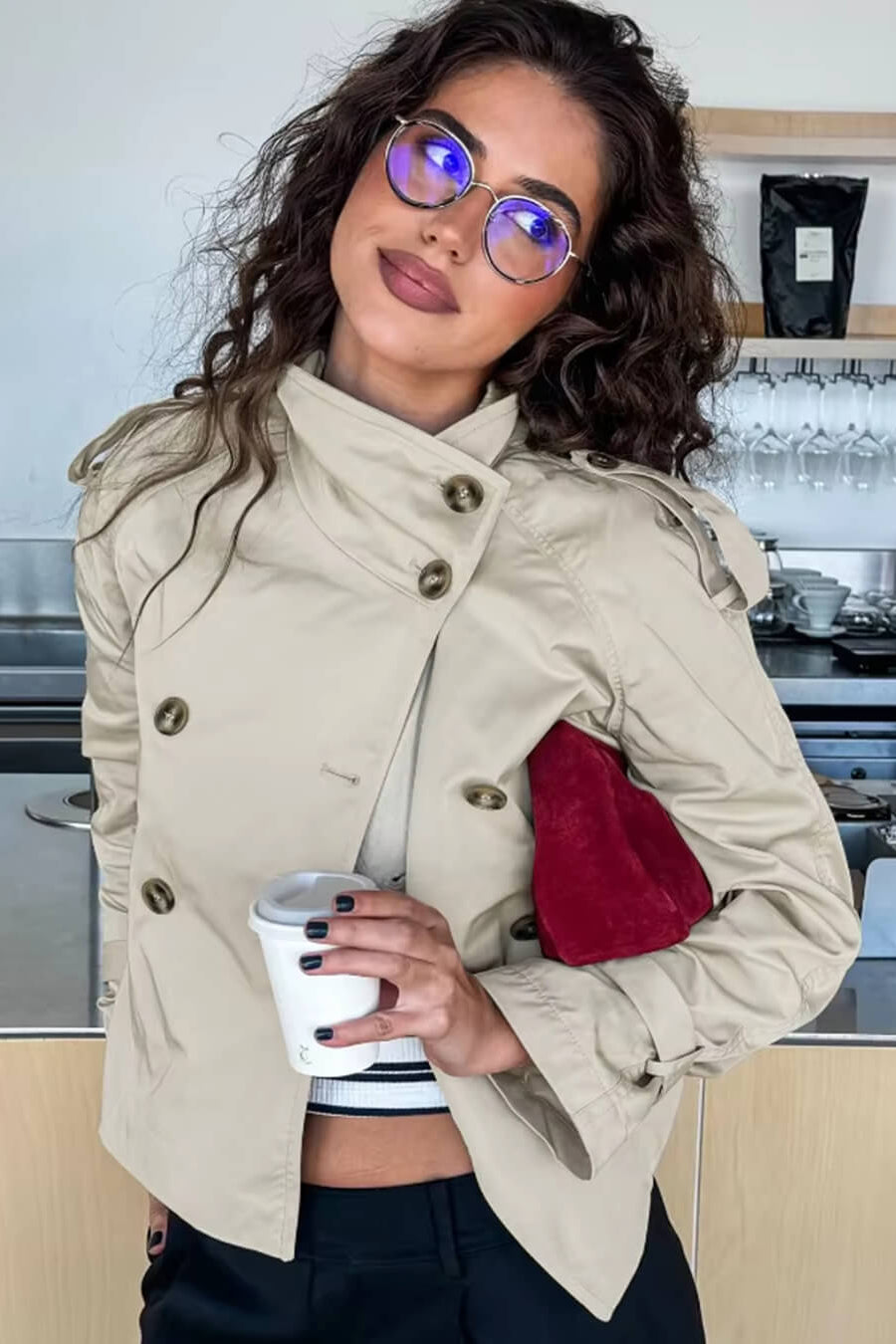 ZEYA - Lindy Cropped Trench Coat