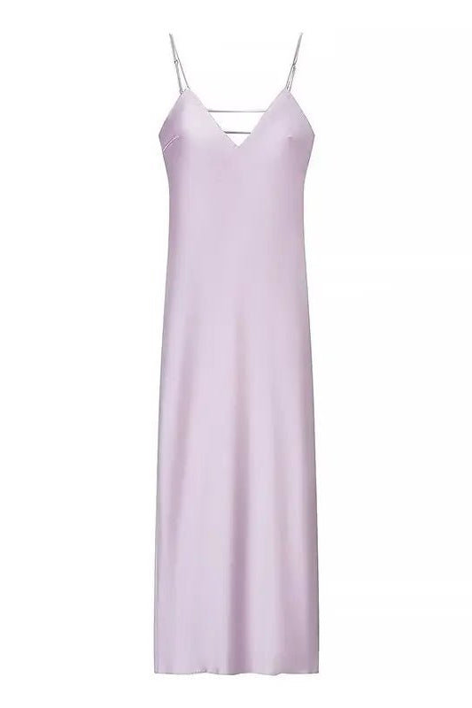 ZEYA - Liora Satin Backless Maxi Dress