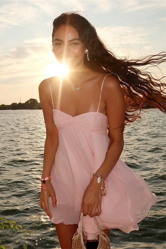 ZEYA - Maisie Off Shoulder Chiffon Mini Dress