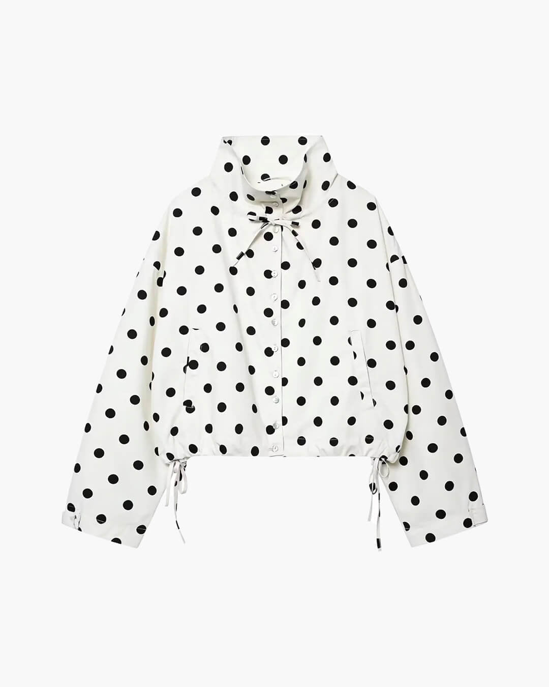 ZEYA - Margot Polka Dot High Collar Jacket