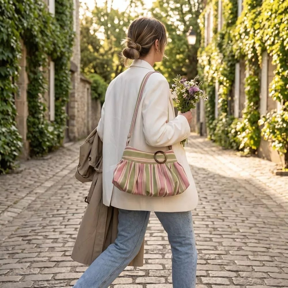 ZEYA - Maria Striped Shoulder Bag