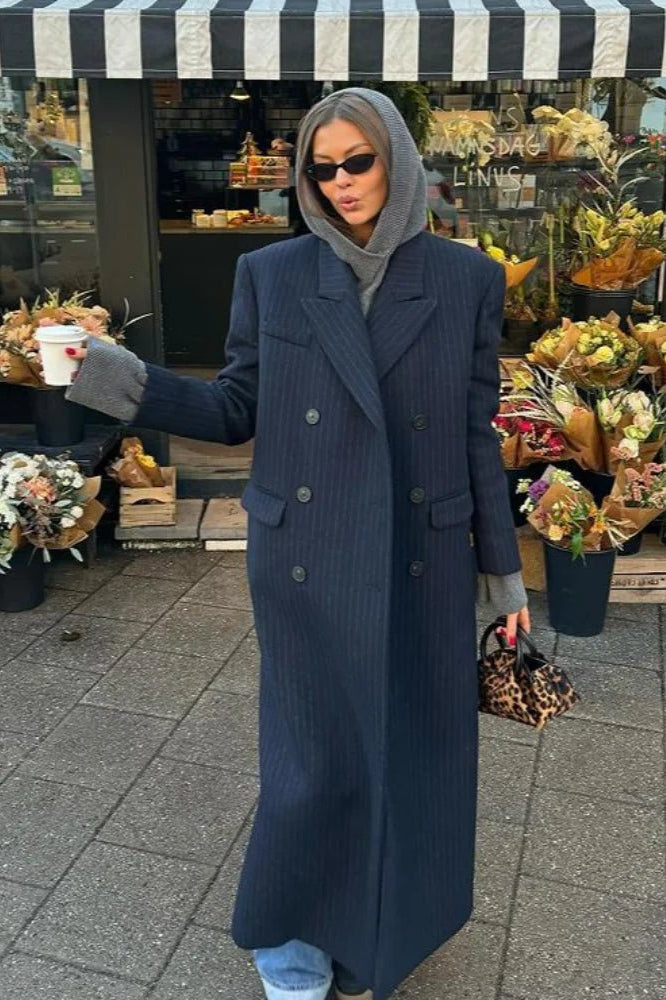 ZEYA - Mary Double Breasted Long Coat