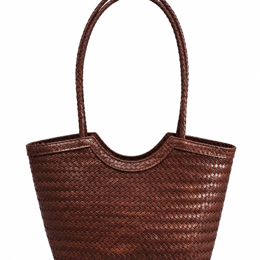ZEYA - Mica Woven Faux Leather Bag