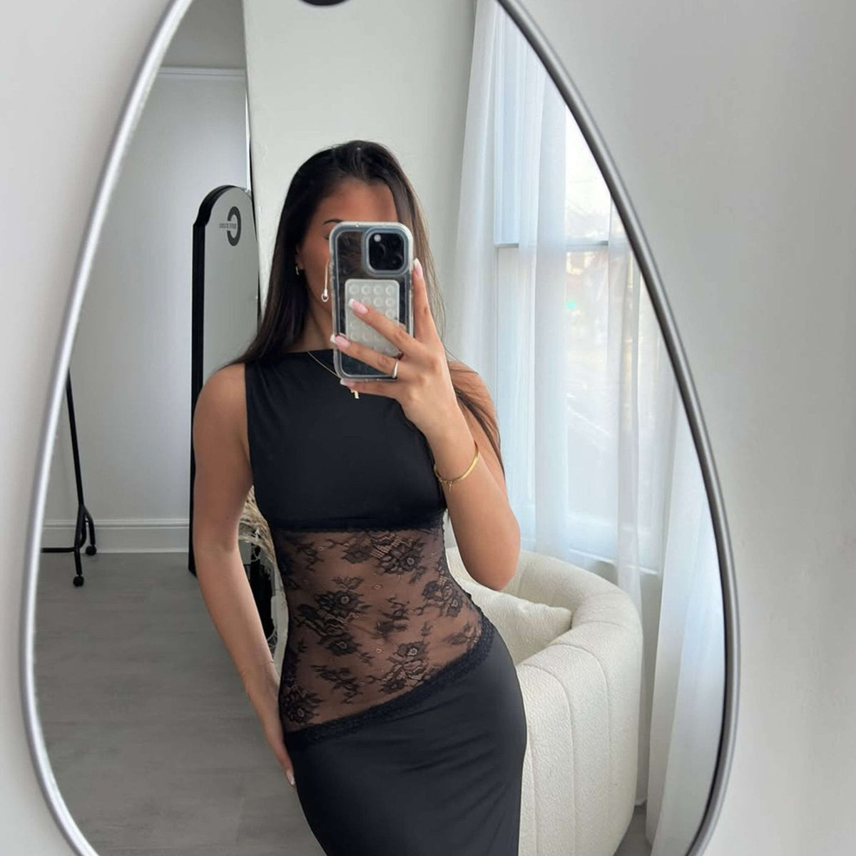 ZEYA - Nancy Maxi Dress with Lace Details