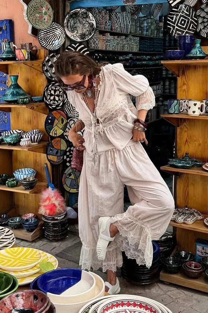 ZEYA - Natasha Lace Lantern Suit
