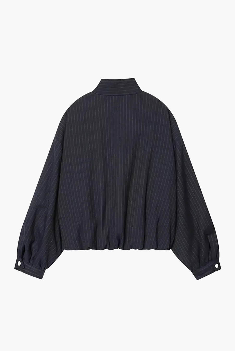 ZEYA - Orla Pinstripe Bomber Jacket