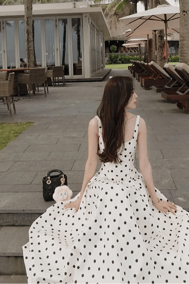 ZEYA - Petra Polka Dot Midi Dress