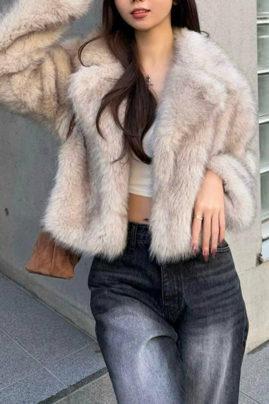ZEYA - Quincy Cropped Faux Fur Jacket