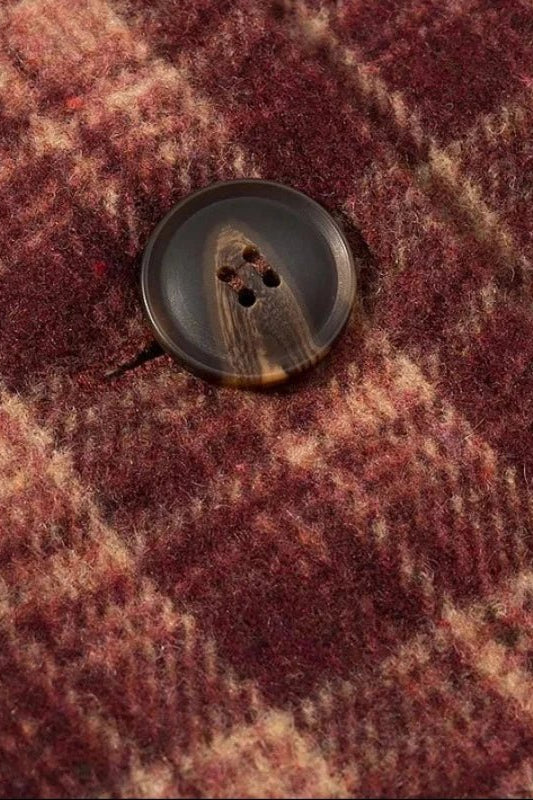 ZEYA - Rachel Plaid Stand Collar Coat