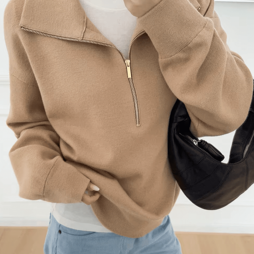 ZEYA - Sabrina Half-Zip Knit Sweater