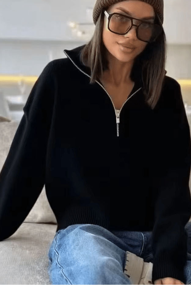 ZEYA - Sabrina Half-Zip Knit Sweater