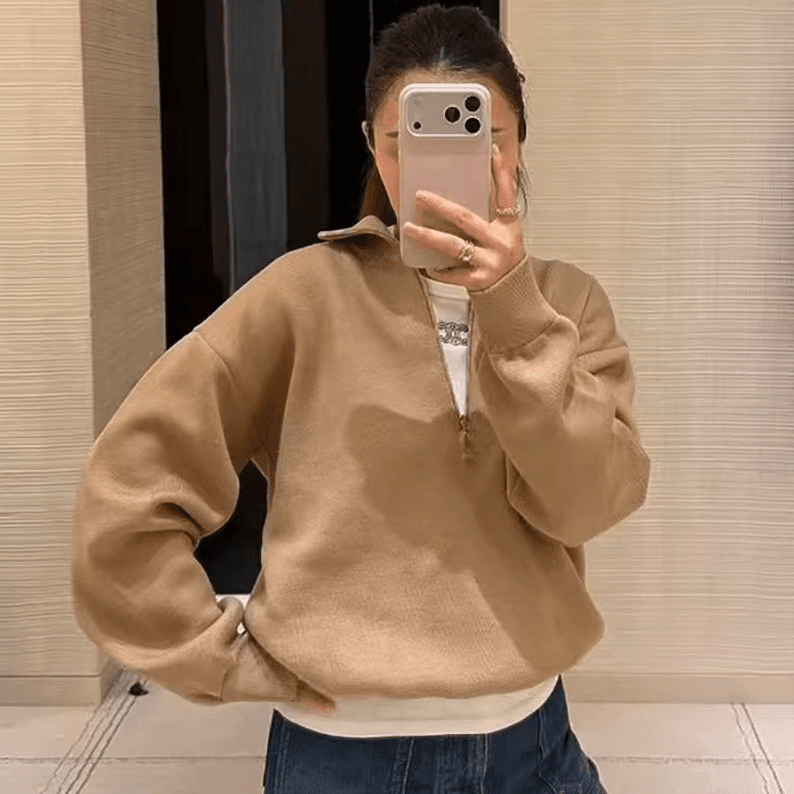 ZEYA - Sabrina Half-Zip Knit Sweater