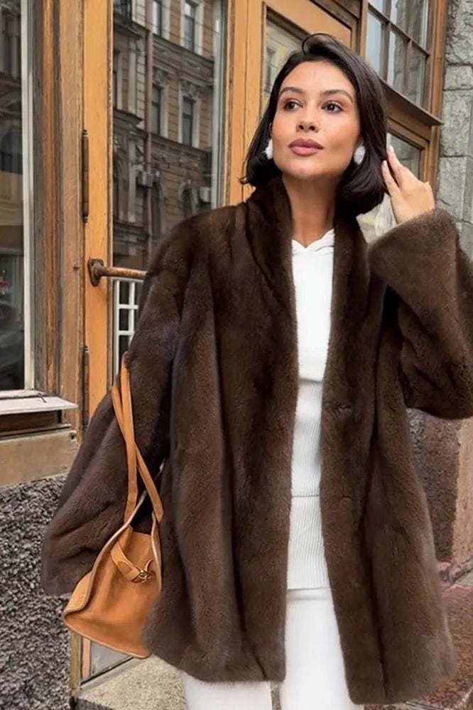 ZEYA - Seve Belted Faux Fur Jacket