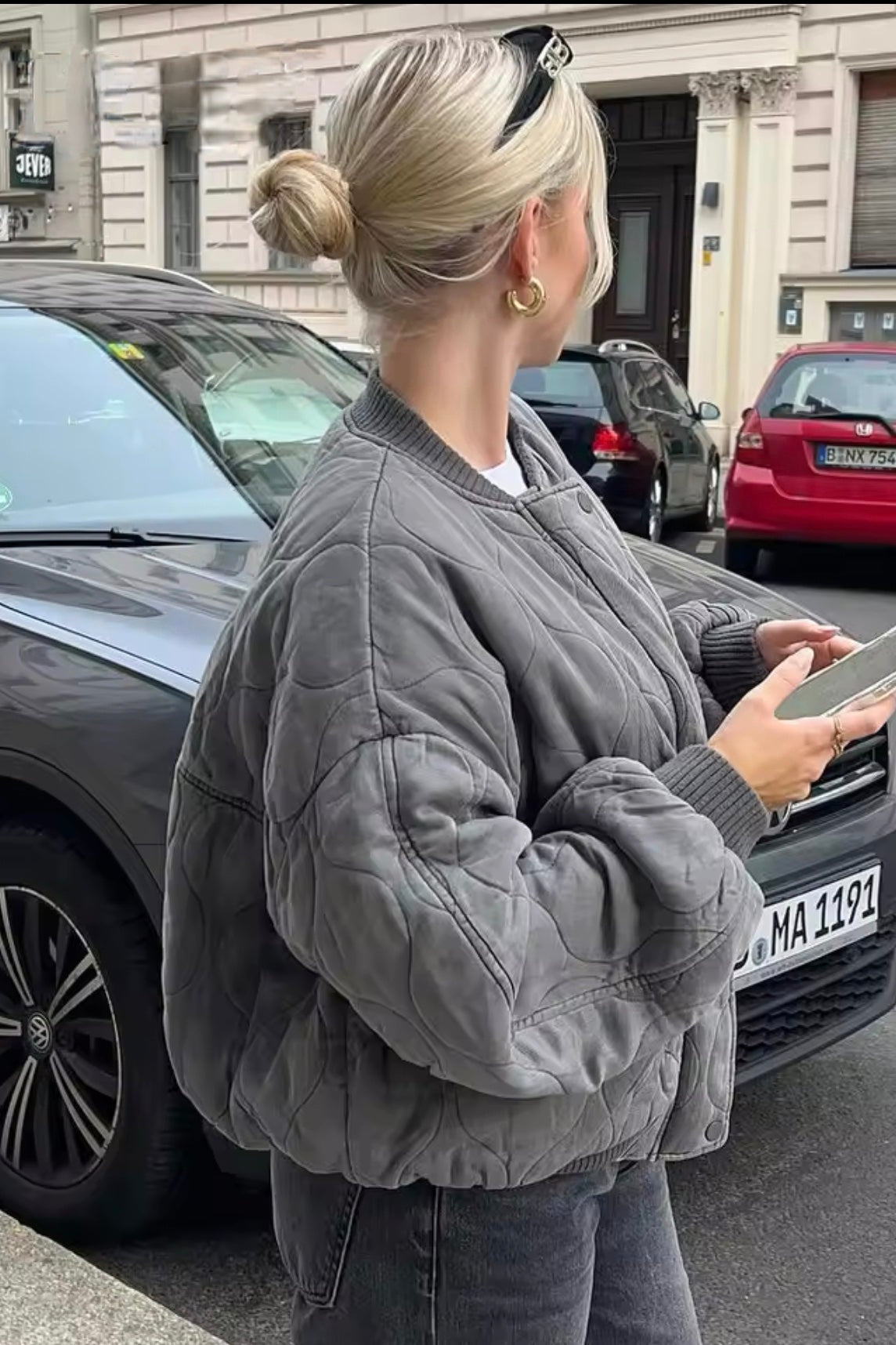 ZEYA - Stella Padded Bomber Jacket
