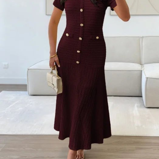 ZEYA - Sylvia Bodycon Flared Midi Dress